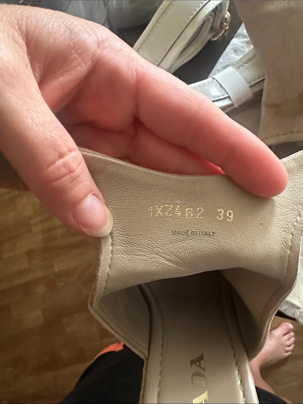 Prada Taupe Suede Open-Toe Espadrille Wedge Sandals